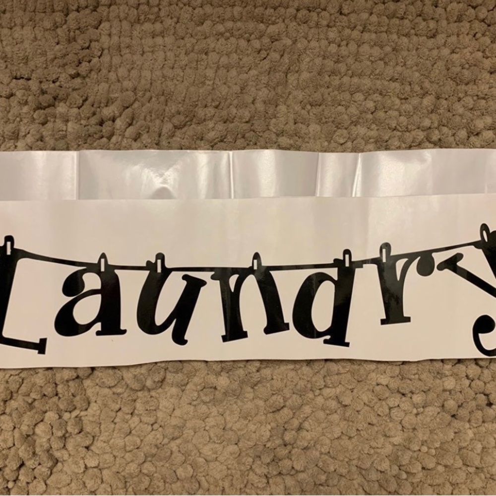 Home Decor Laundry Room Wall Sticker